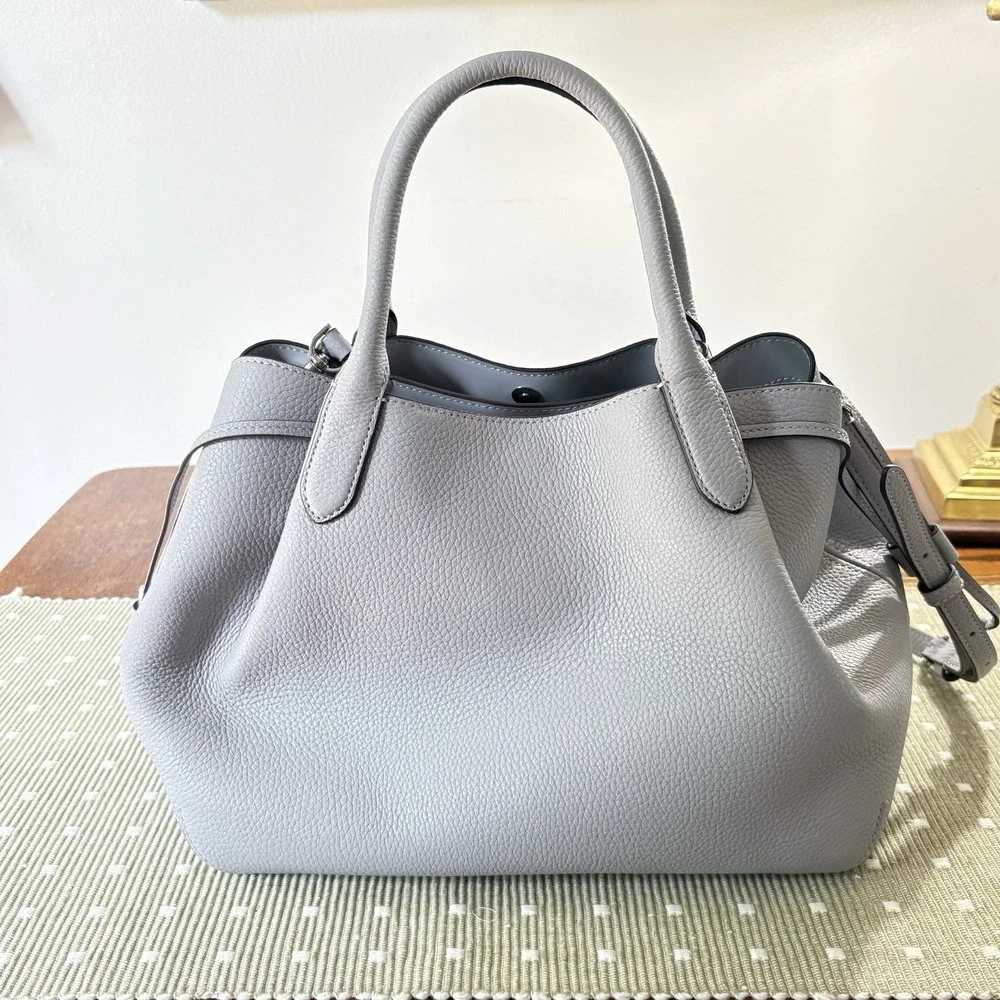 NWOT Kate Spade New York Dumpling Satchel Purse Large Gray